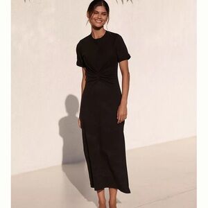 L*Space Black drew midi dress worn once